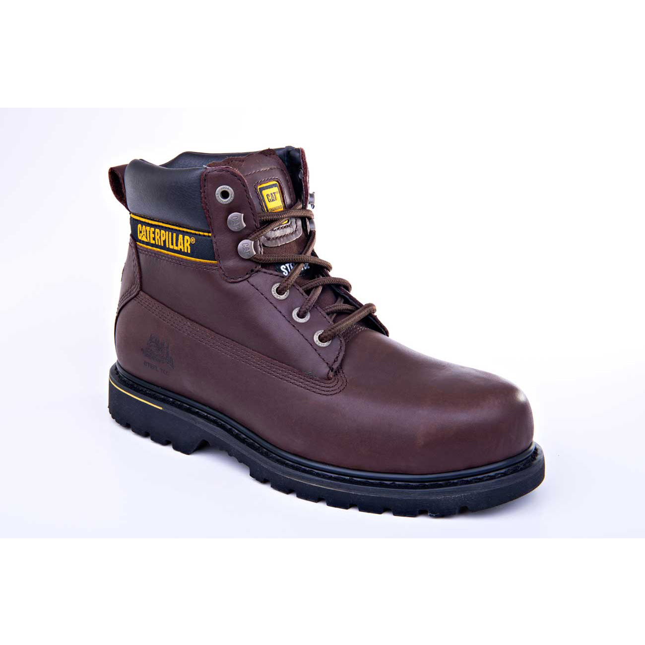 Caterpillar Boots South Africa - Cat Men's Holton St - Sa Safety Boots Burgundy WA3219780